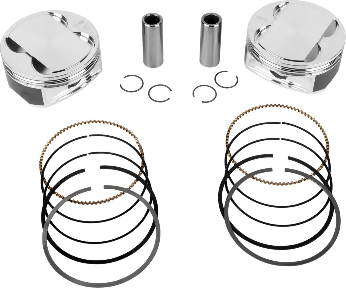 JE PISTONS Piston Kit - 4.255" Bore - 4.500" Stroke - 12.0:1 CR - 108" M8 399162