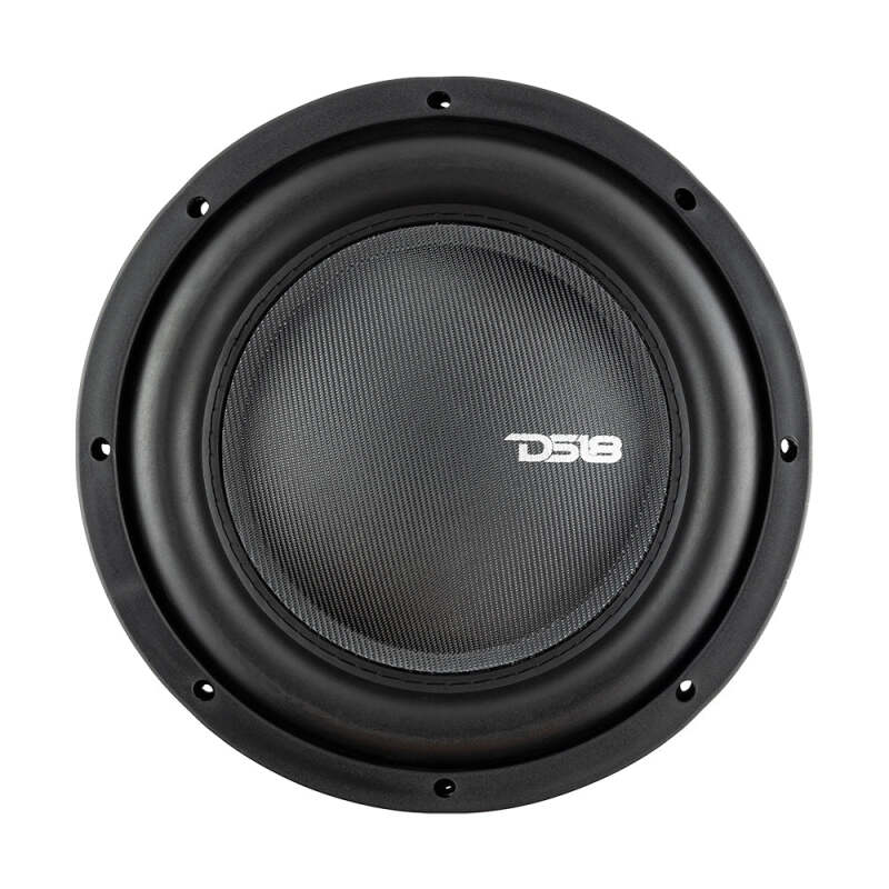DS18 IXS Series 10-inch 600W RMS Shallow Mount Fiber Glass Subwoofer - Fits Most Car Trunks and Cargo Areas