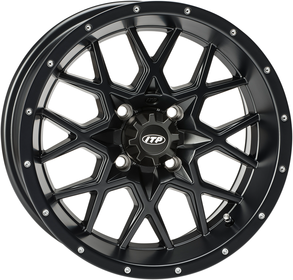 ITP Wheel - Hurricane - Front/Rear - Black - 14x7 - 4/156 - 6+1 1421948017B