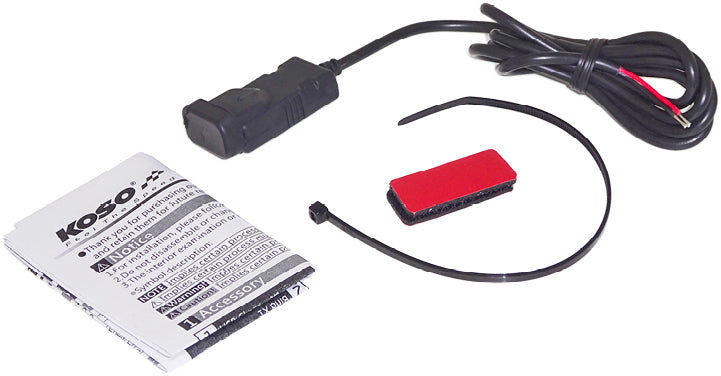 KOSO Single Port USB Charger K0009000 with Vehicle Compatibility for Cars, Trucks, and Marine Applications