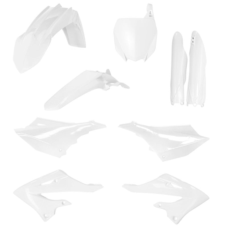 Acerbis 2023 Yamaha YZ125X/250X Full Plastic Kit - White | Fits YZ125, YZ250, YZ125X, YZ250X (2022-2023)