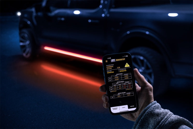 AMP Research PowerStep Vision Lighted Electric Running Boards for 2021-2025 Ford F-150 Crew Cab