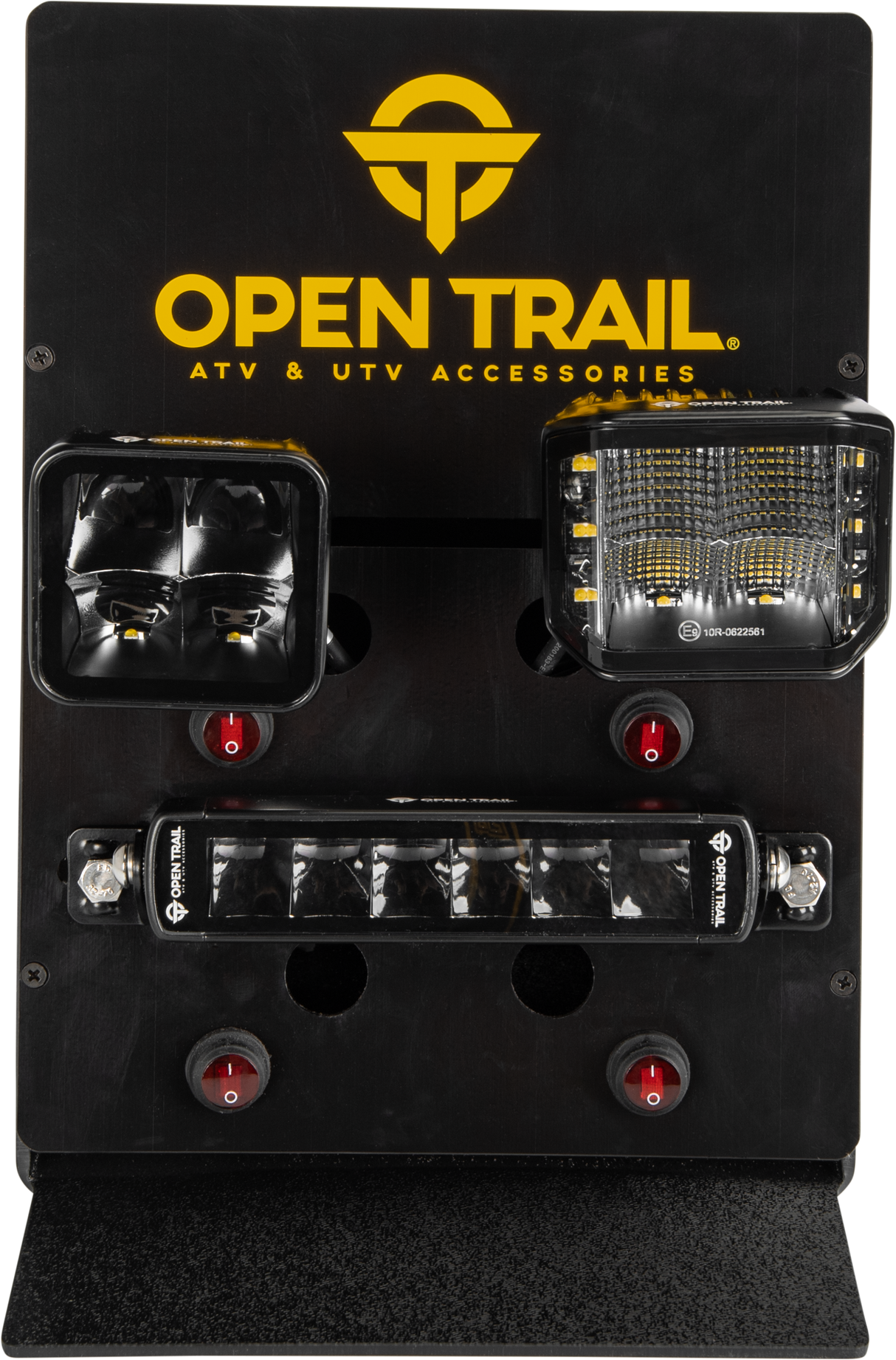 OPEN TRAIL Black Opentrail ABS Light Display for Pod and Bar Lights - Universal Fit for Off-Road Vehicles