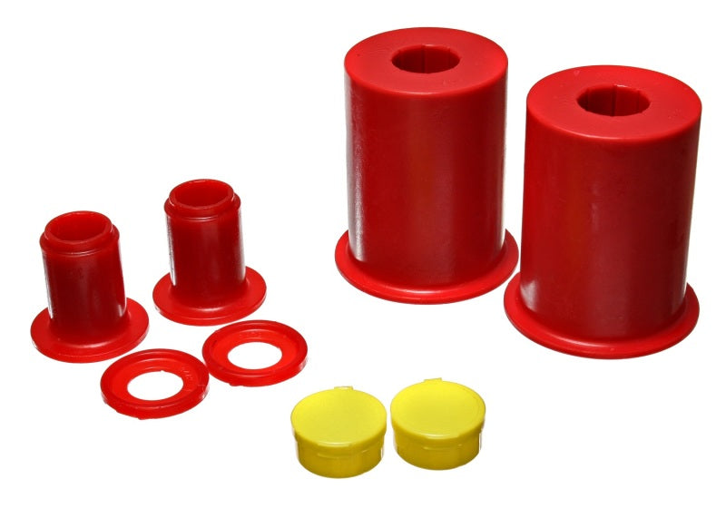 Energy Suspension Hyper-Flex Red Front and Rear Control Arm Bushing Set for Ford Mustang 2011-2013