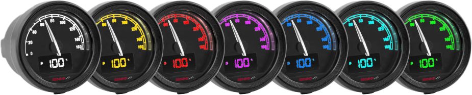 KOSO Tnt 05s D48 Speedometer with Multi-Function Display for Kawasaki Ninja 300, ZX-6R, and Z1000 (Part BA086001)