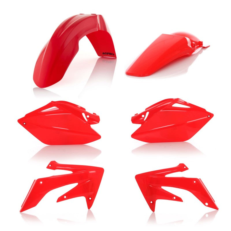Acerbis Honda CRF250R 2006-2009 Red Plastic Kit - Front Fender, Rear Fender, Side Panels, Radiator Scoops