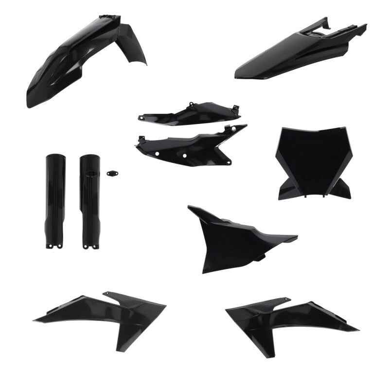 Acerbis 23-24 KTM 125-450 SX/SX-F/XC/XC-F Plastic Kit - Black | Powersports Bodywork for KTM Off-Road Motorcycles