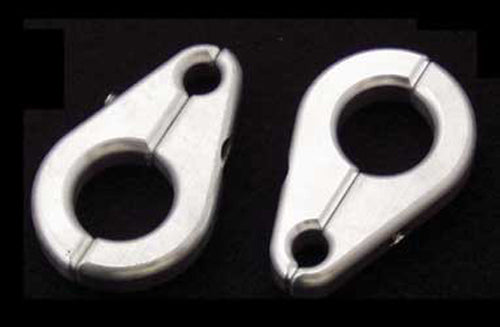 MODQUAD BLC-1 Brake Line Clamp for 3/4-inch Arm and 5/16-inch Line - Silver Finish