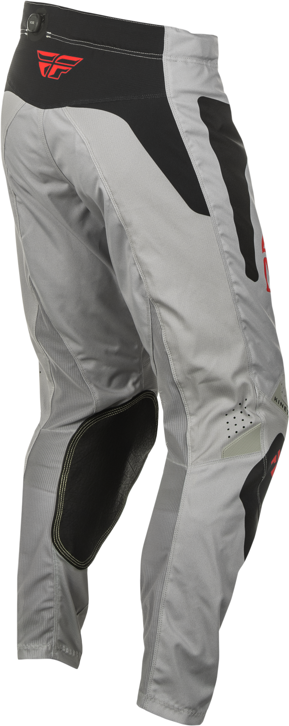 Fly Racing Kinetic Sym Offroad Pants for ATV and Dirt Bike - Size US 32, Light Grey/Red/Black