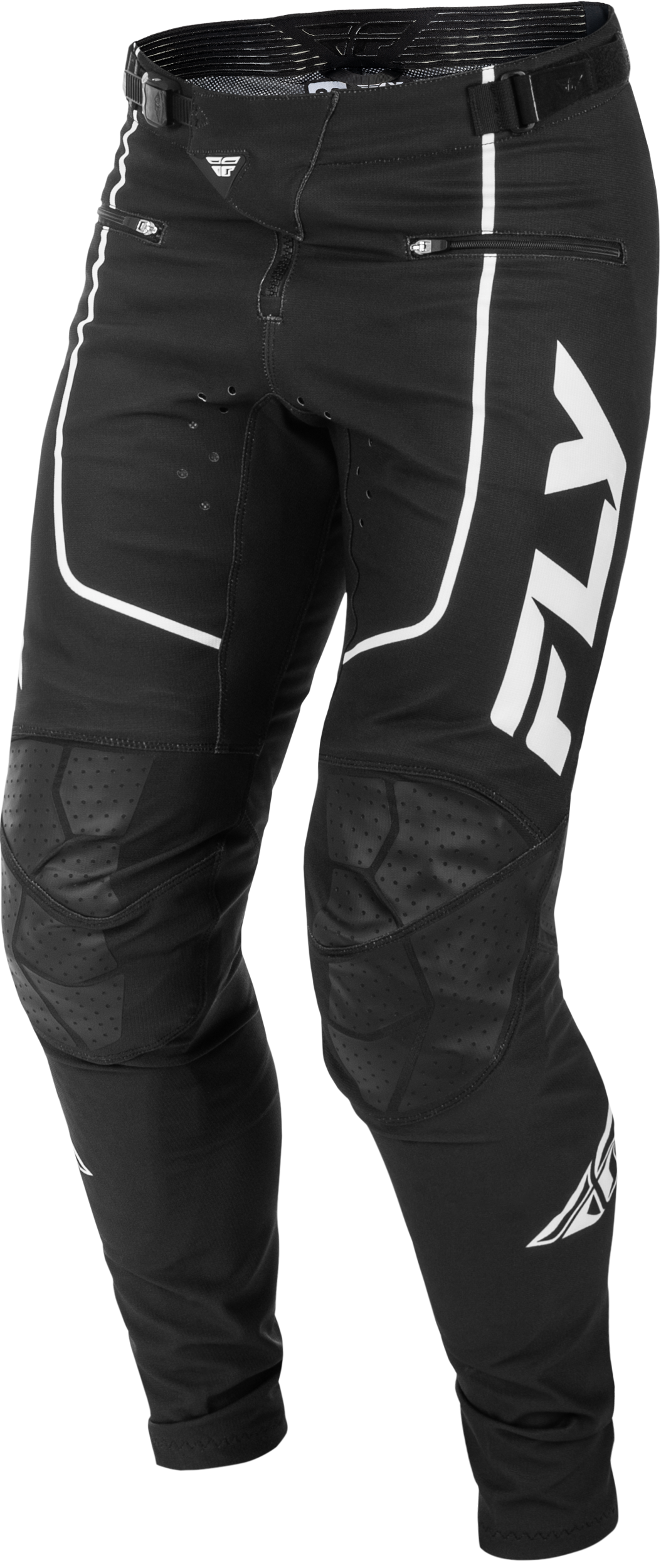 Fly Racing Rayce Bicycle Pants Black/White Size 36 – Designed for BMX and MTB with Durability and Comfort