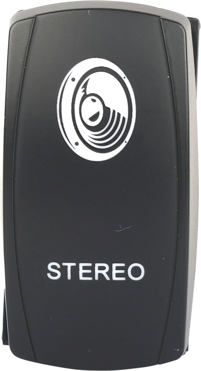 Open Trail SM106-025 Stereo Accessory LED Switch Pro Backlit for Jeep Wrangler, Toyota Tacoma, Ford F-150