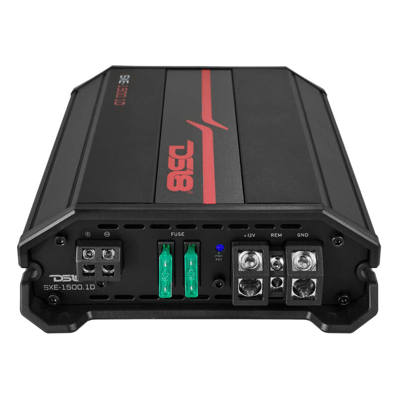 DS18 SXE-1500.1D/BK 1-Channel Class D Car Amplifier – 500W RMS at 1 Ohm, 350W RMS at 2 Ohms, 200W RMS at 4 Ohms – Compatible with Subaru WRX, Honda Civic, Ford Mustang, Toyota Camry, Chevrolet Silverado