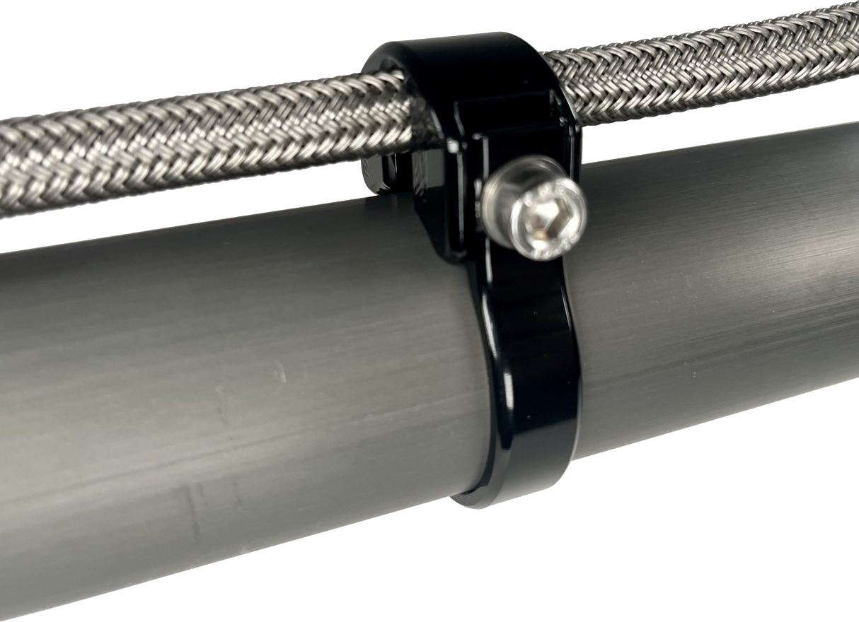 AXIA MODCLR-BK Tubing Mounted Cable and Line Clamp for Vehicles with 3/8 Inch Brake Lines