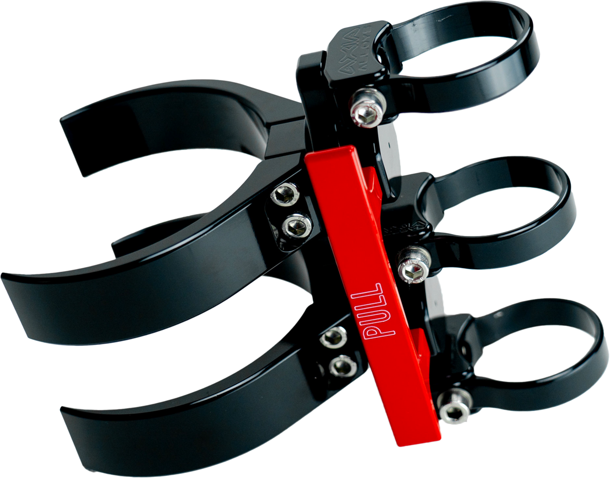 AXIA MODFM5-BK Quick Release Fire Mount for 5lb Amerex Fire Extinguisher - Universal Fit for UTVs with Horizontal Roll Cage Bars