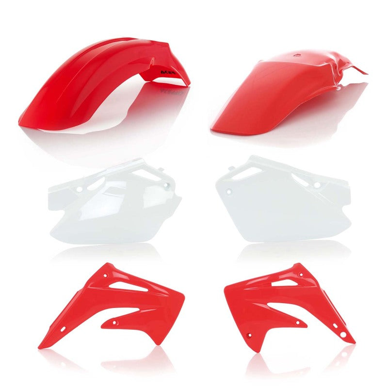 Acerbis 03-07 Honda CR85R Plastic Kit - Red, Original Factory Colors, Fits CR85R Models