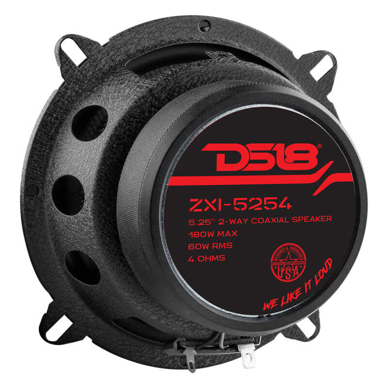DS18 ZXI-5254 5.25-inch 60W RMS 2-Way Coaxial Car Speakers with Kevlar Cones for Automotive Audio