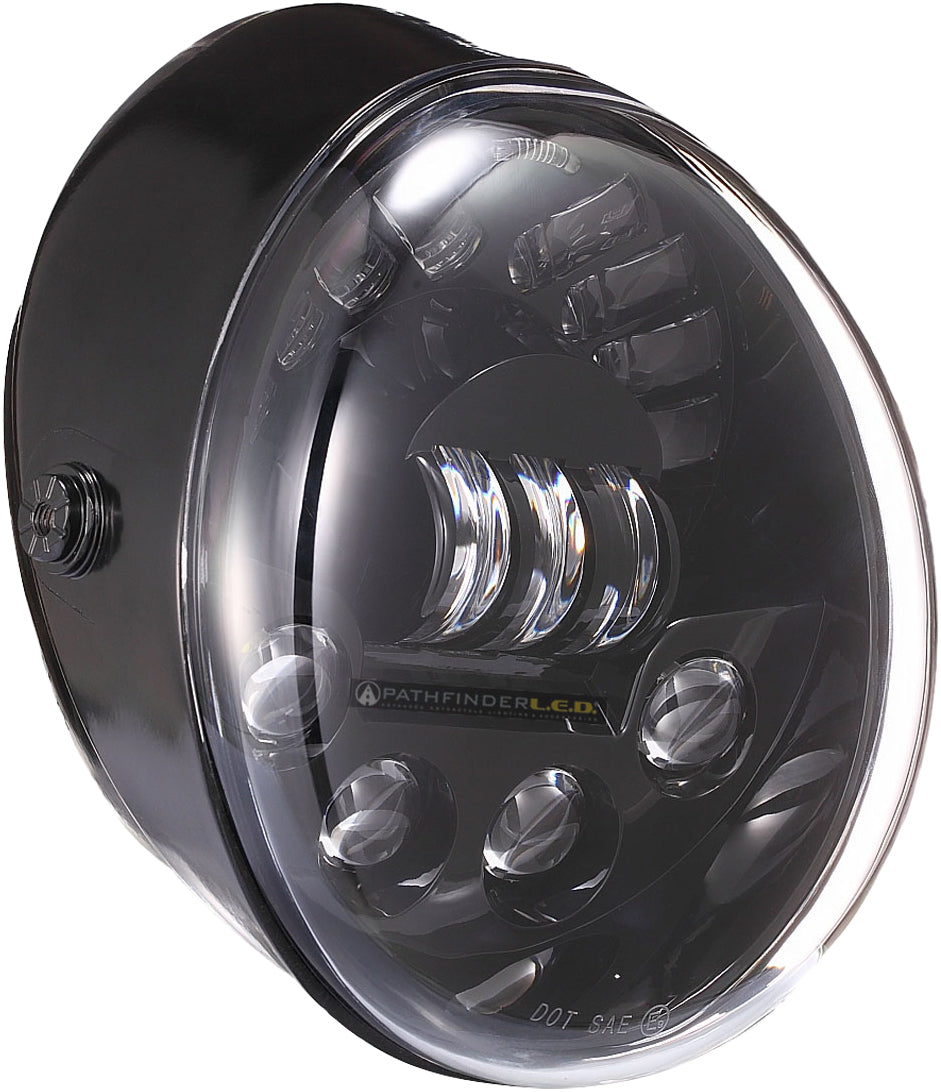 Pathfinder V2VRDB V Rod Headlight in Black for Harley Davidson V-Rod Models (2002-2009)