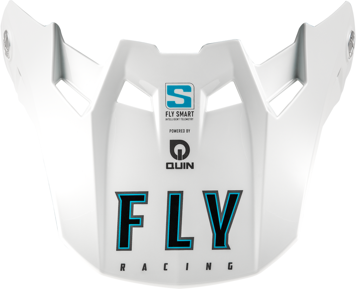Fly Racing Formula S Carbon Solid Visor White XL/2X for Dirt Bikes and Off-Road Vehicles