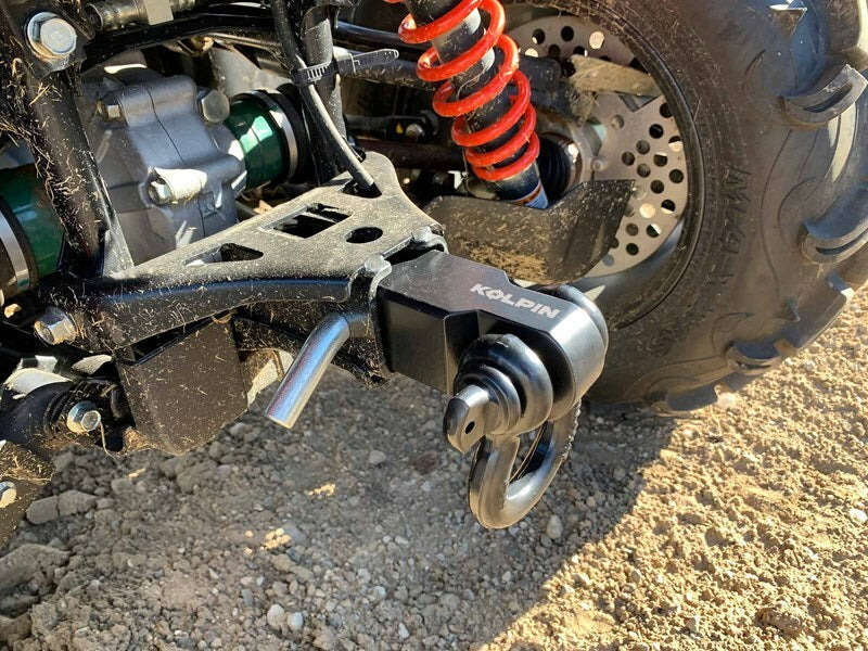 KOLPIN 2-Inch Receiver Recovery Shackle for Off-Road Vehicles - Heavy Duty Forged Steel