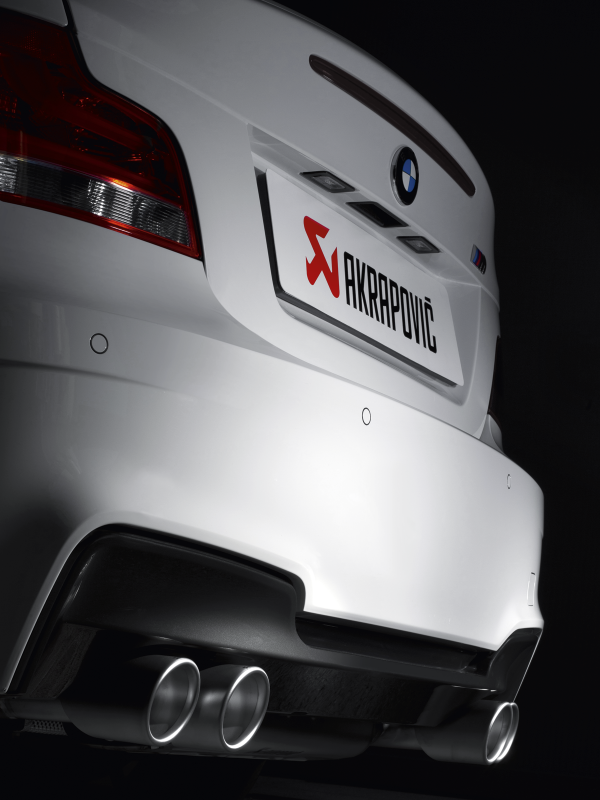 Akrapovic Slip-On Line Exhaust for 2011-2012 BMW 1 Series M Coupe (E82) Titanium with Tips