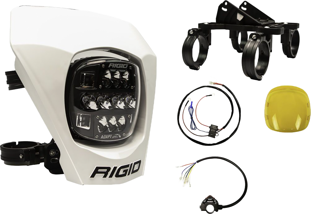 RIGID Adapt Xe Extreme LED Enduro Motorcycle Light Kit - Fits Most Off-Road Motorcycles
