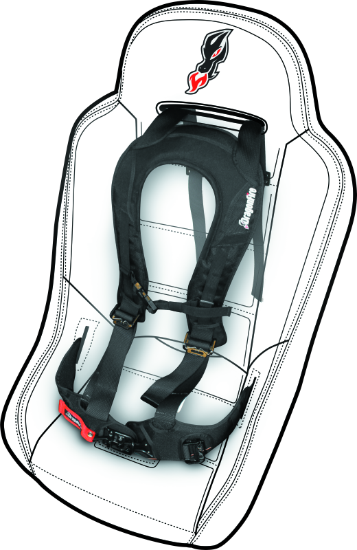 DragonFire Racing Evo Harness by DragonFire Racing Part 520761 – Comfortable Powersports Seat Belt