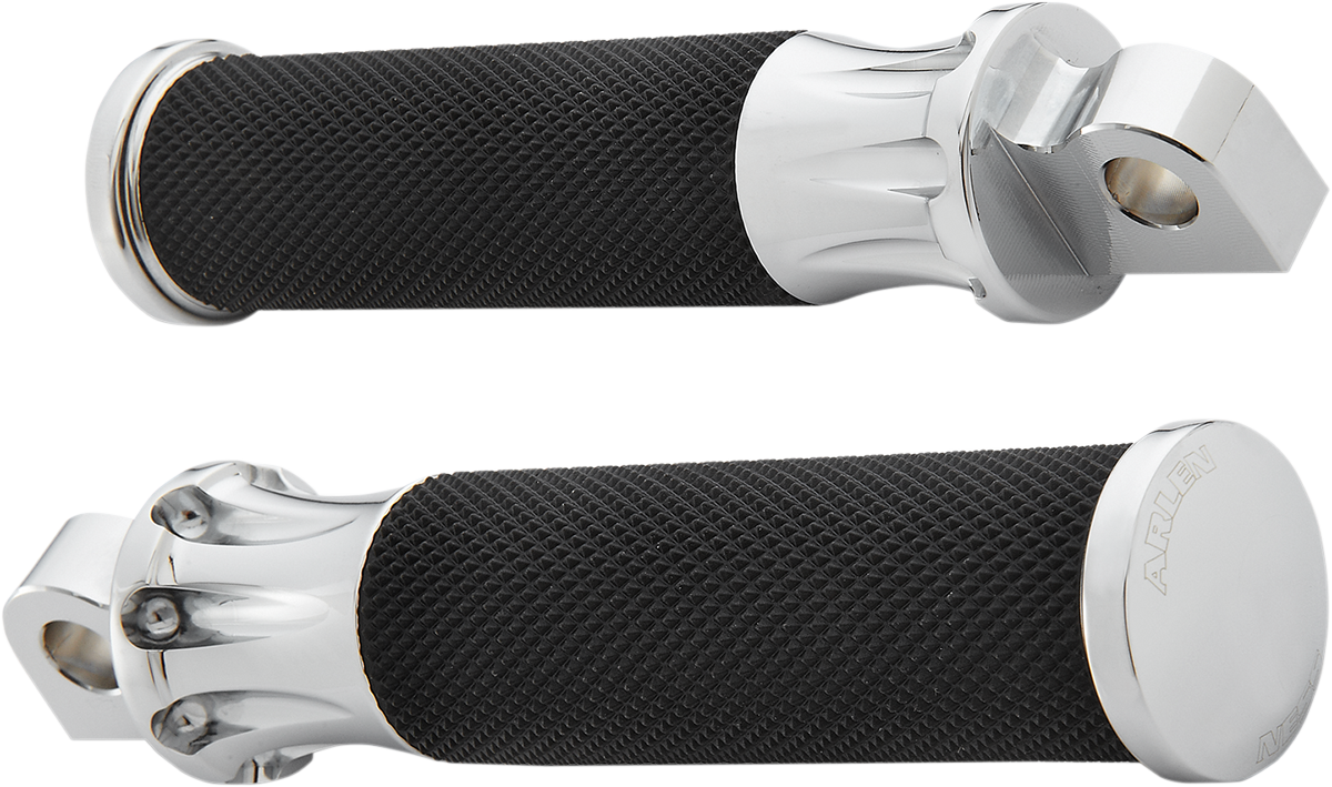 ARLEN NESS Foot Pegs - Deep Cut - Chrome 07-908