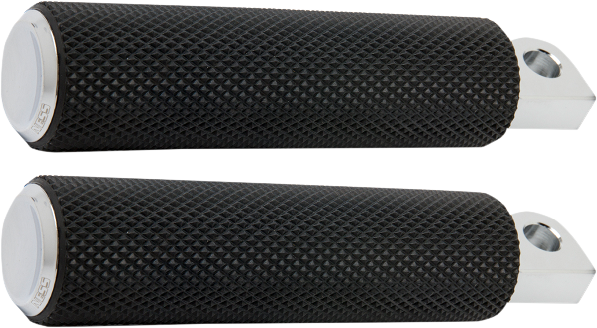 ARLEN NESS Foot Pegs - Knurled - Chrome 07-924
