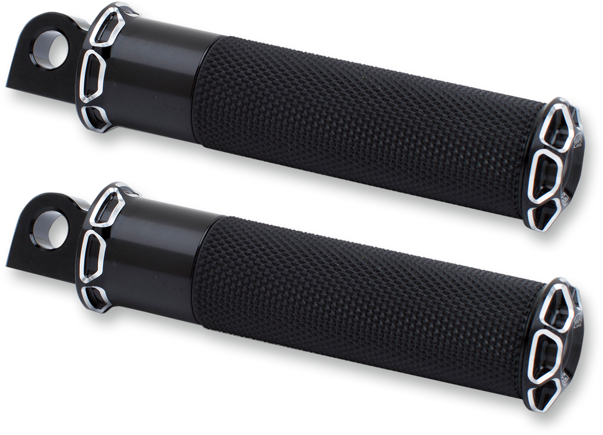 ARLEN NESS Foot Pegs - Beveled - Black 07-929
