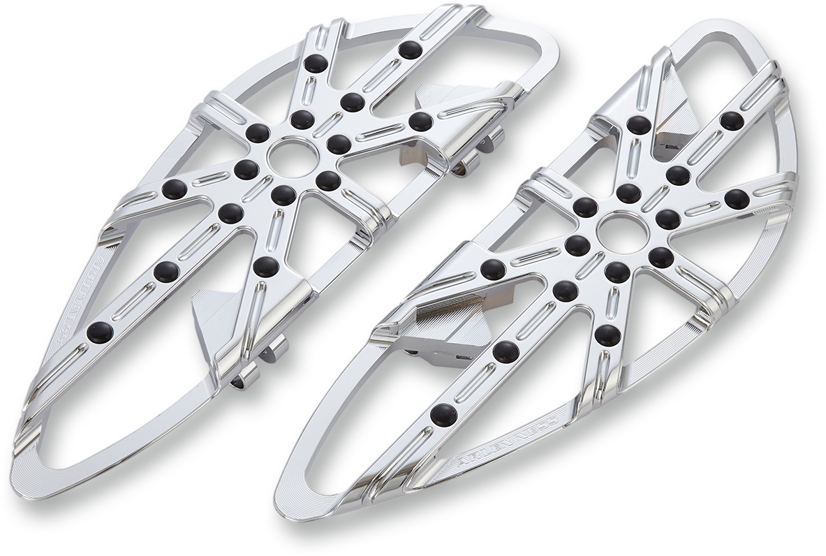 ARLEN NESS 10 Gauge Floorboards - Driver - Chrome 06-860