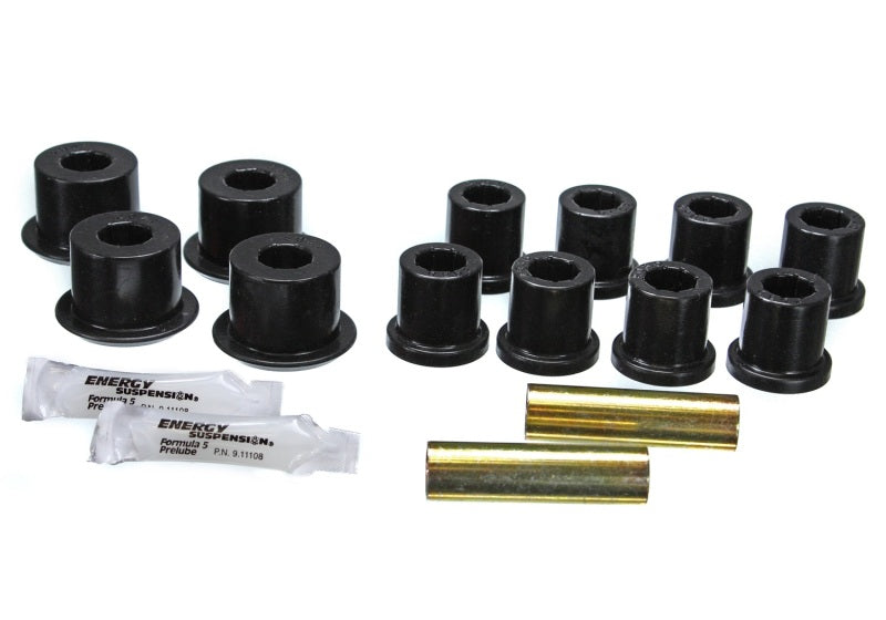 Energy Suspension Toy 4X Rear Leaf Spring Bushing Set for 1984-1988 Toyota Pickup (Black) – Part #8.2103G