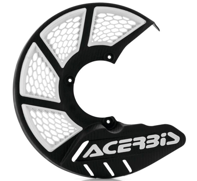 Acerbis X-Brake Vented Disc Cover for ATV and Dirt Bikes - Black/White, Part #2449490001