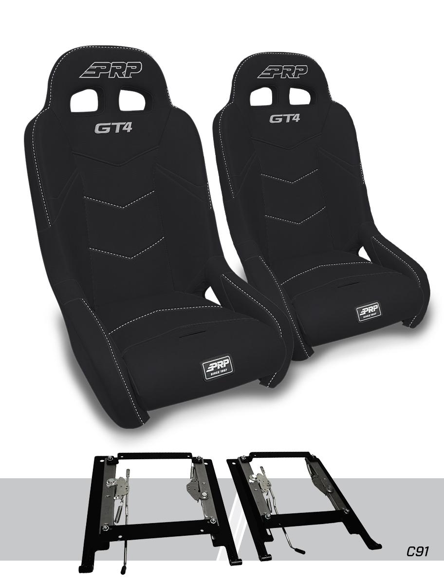 GT4 Suspension Seats Mount & Slider Kit for Can-Am Maverick X3 & Maverick R (Pair)