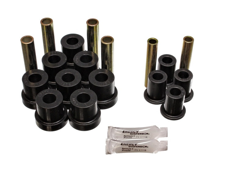 Energy Suspension GM Front Leaf Spring & Shackle Bushing Set – Black for GMC V2500 & V1500 Suburban (Part #3.2130G)