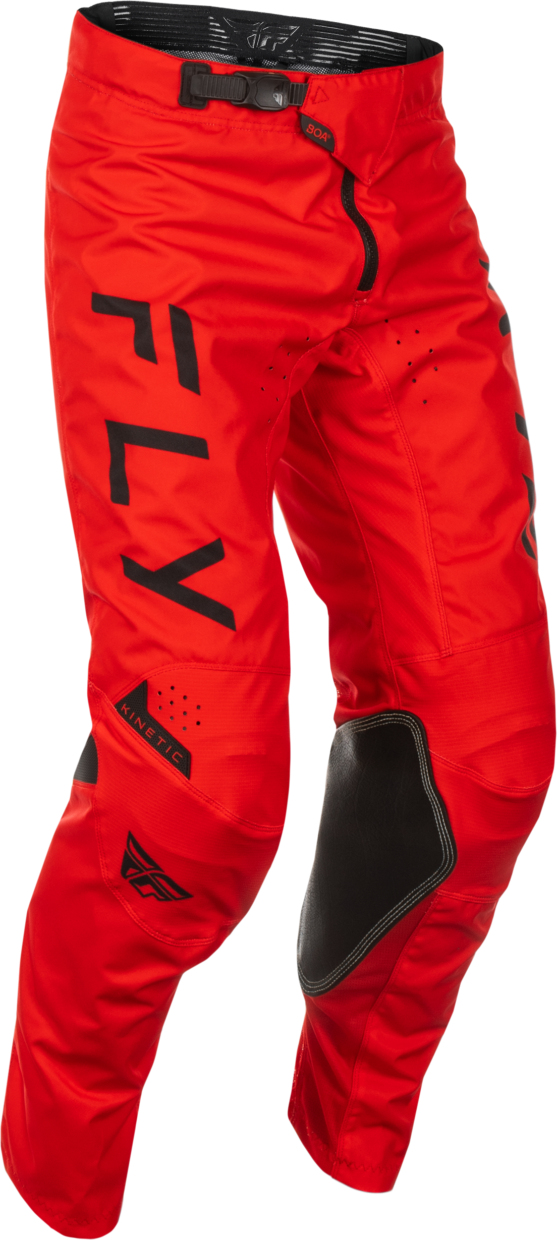 Fly Racing Kinetic Center Pants Red/Black Size 28 – Motorcycle Riding Gear with Ventilation and Flexibility