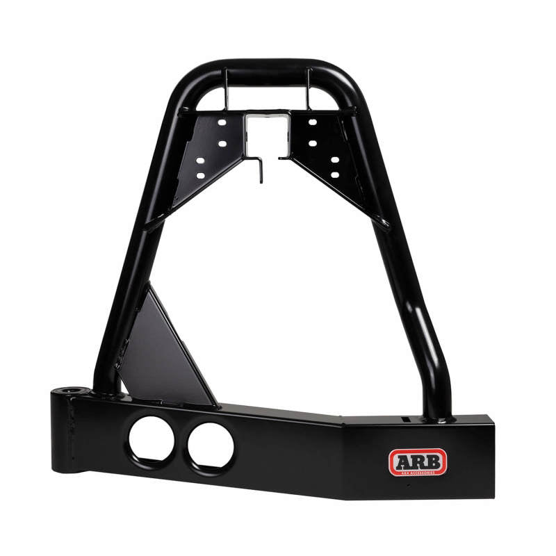 ARB W/Carrier Rstb Lhs Blk 80 Series - Heavy Duty Swingaway Spare Tire Carrier for Toyota Land Cruiser and Lexus LX450