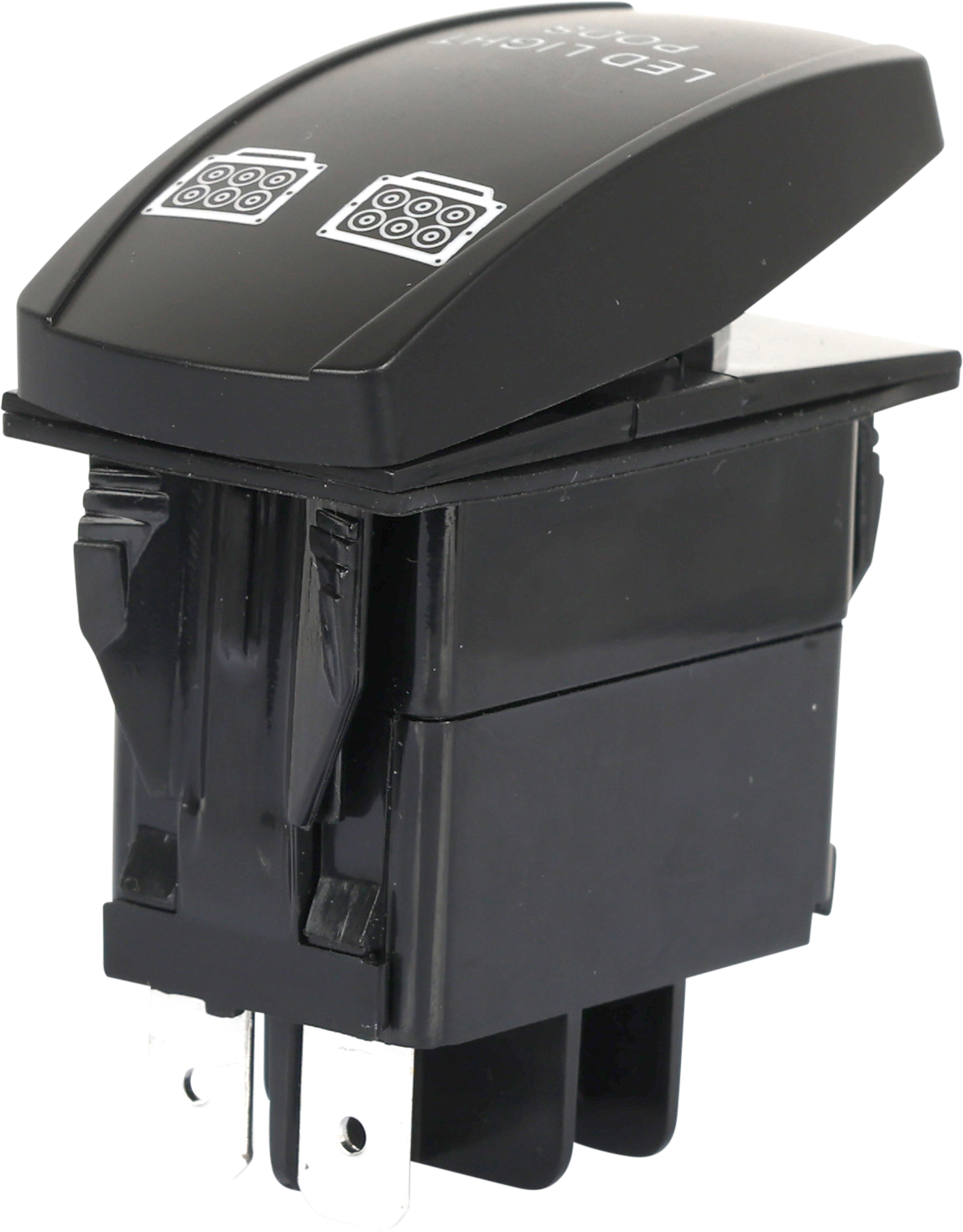 Open Trail SM106-022 Light Pods LED Switch Pro Backlit for Jeep Wrangler, Toyota Tacoma, and Ford F-150