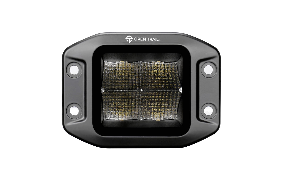 Open Trail HML-9540FC 90 Stealth LED Flush Mount Pods for Jeep Wrangler, Toyota Tacoma, Ford Ranger, and More