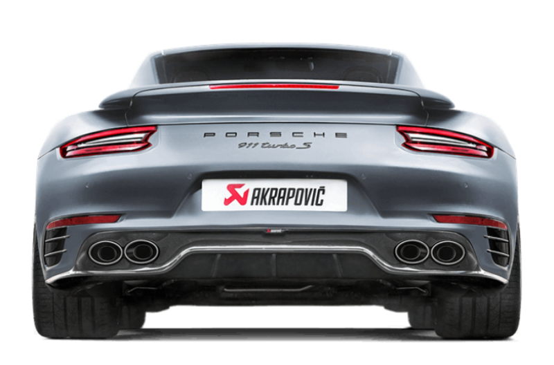 Akrapovic Rear Carbon Fiber Diffuser for 2016-2017 Porsche 911 Turbo & Turbo S (991.2) - High Gloss Finish