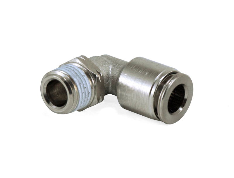 Air Lift Swivel Elbow Fitting - 1/8 in MNPT x 1/4 in PTC for Automotive Applications