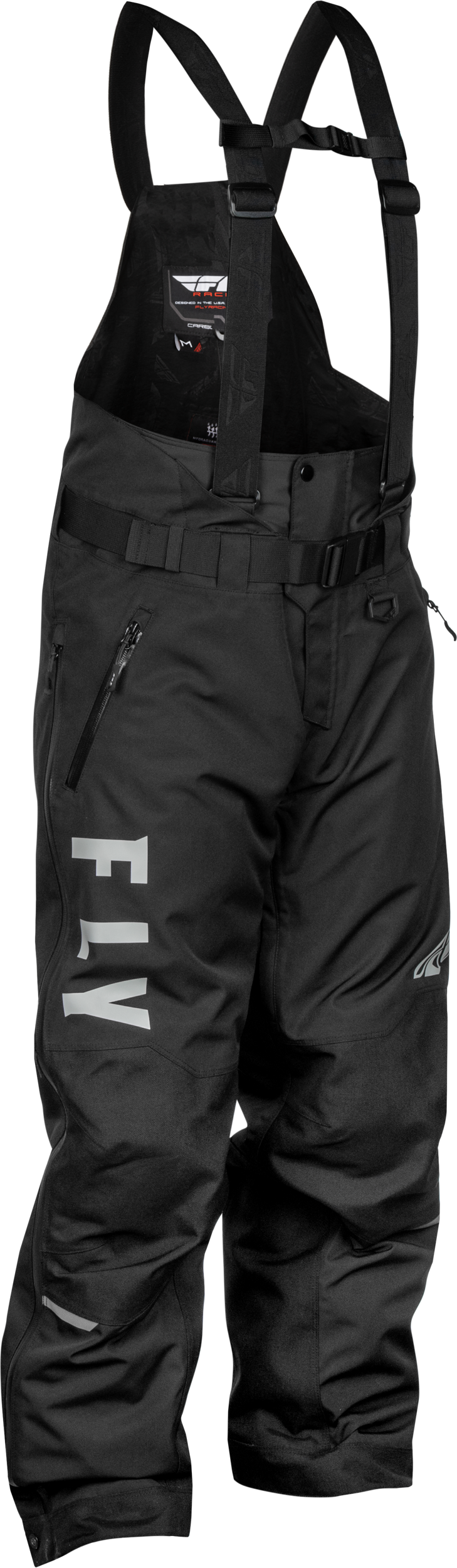 Fly Racing Carbon Bib in Black and Grey – Extra Large for Motocross and Off-Road Vehicles