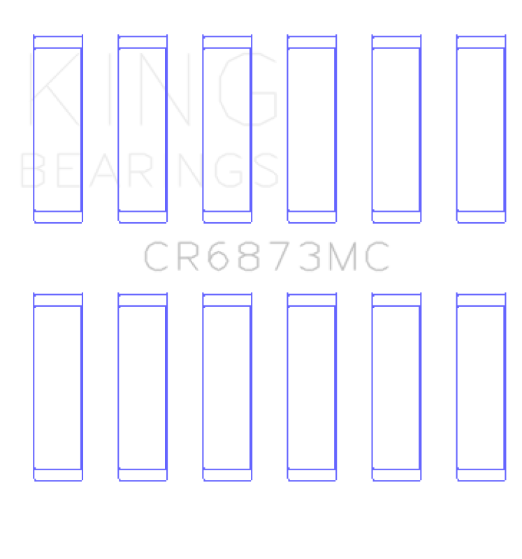 King Engine Bearings Toyota 2Gr-FE/ 3GR-FE Polymer Coated (Size 0.05) Connecting Rod Bearing Set