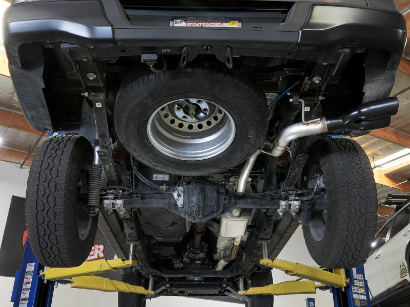 aFe Vulcan Series 2.5 Inch to 3 Inch Cat-Back Exhaust System with Black Tips for Ford Ranger 2024-2025 2.3L Turbo I4