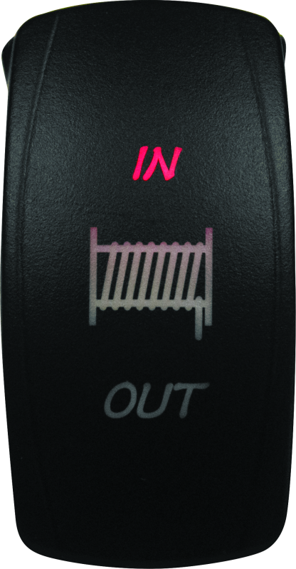 DragonFire Racing Lighted Switch Winch In/Out Red - Part 521374