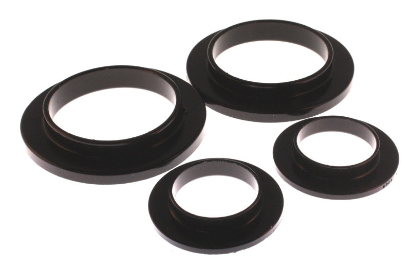 Energy Suspension 4.6101G Rear Spring Isolator Set for 1988-1994 Ford Mustang - Black polyurethane