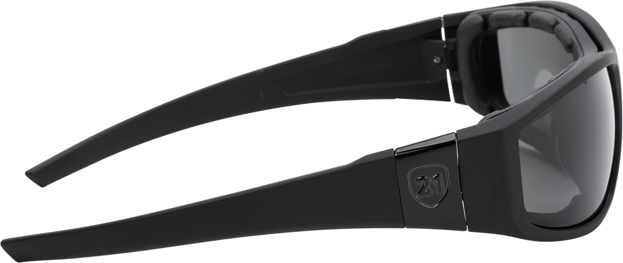 Highway 21 Flatside Hybrid Goggle Black for Motorcycle Riders with Impact-Resistant Frame and Polarized Lenses