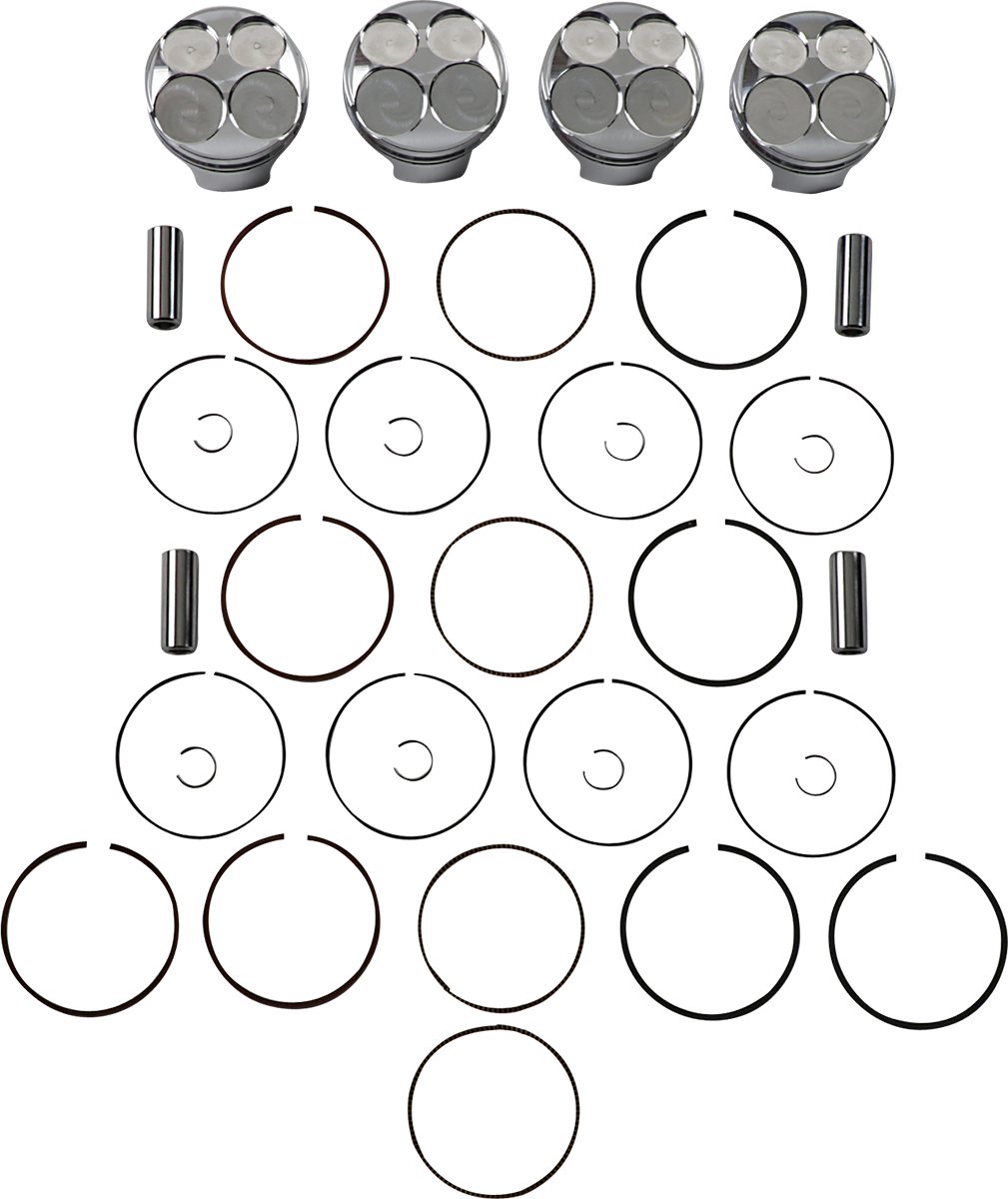 JE PISTONS Piston Kit - 69.00 mm - 13.5:1 CR - Honda 262277