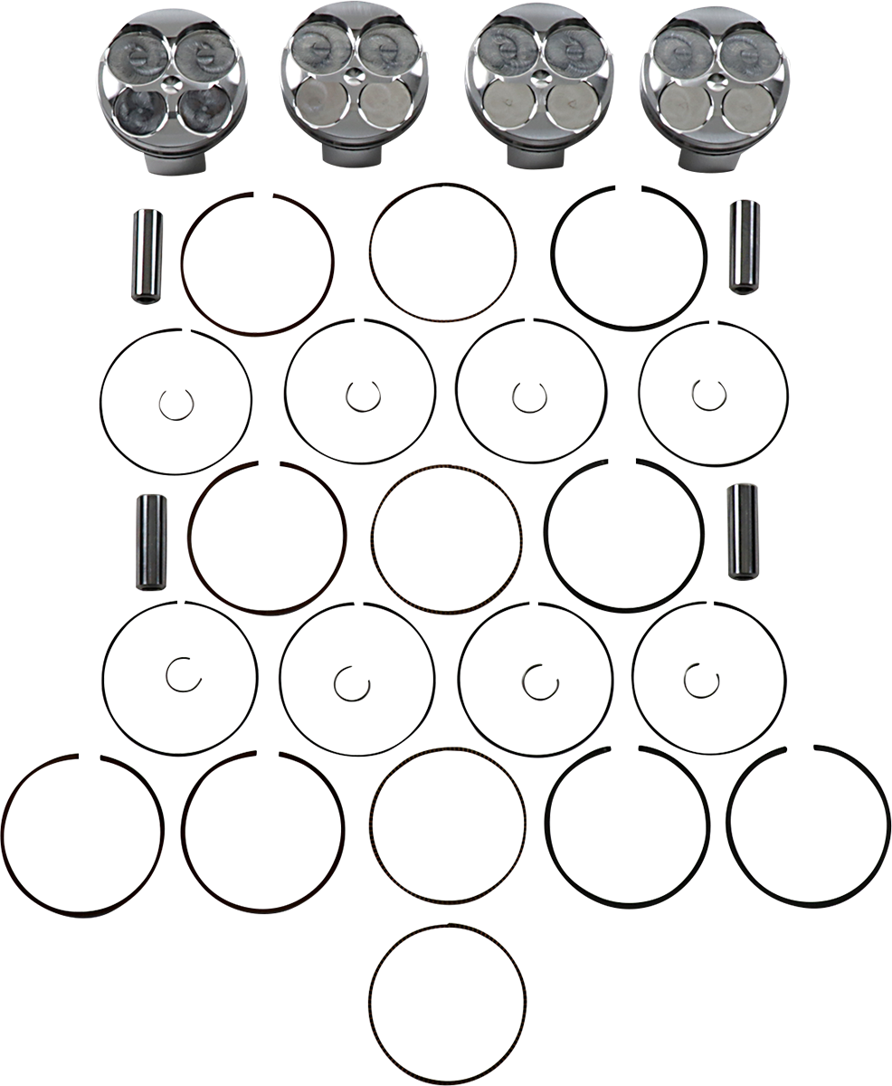 JE PISTONS Piston Kit - 69.00 mm - 13.2:1 CR - Suzuki 308645