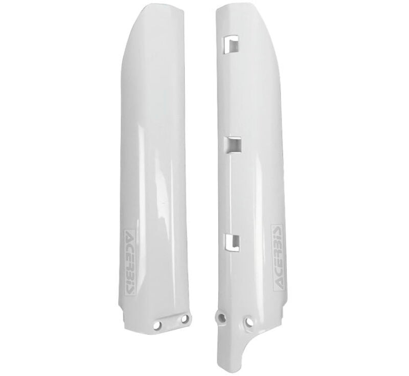 Acerbis Yamaha YZ80/85 Lower Fork Cover Set - White | Part #2404730002