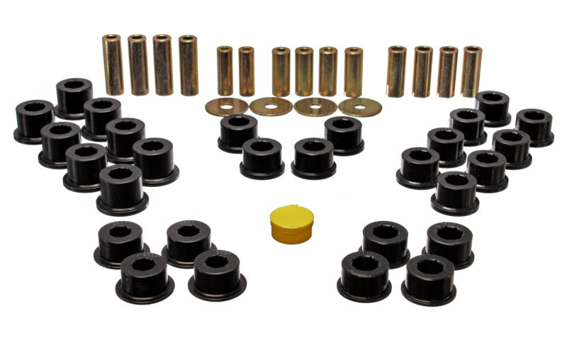 Energy Suspension 11.3106G Rear Control Arm Bushing Set for 1993-1997 Mazda Miata - Black Performance Polyurethane